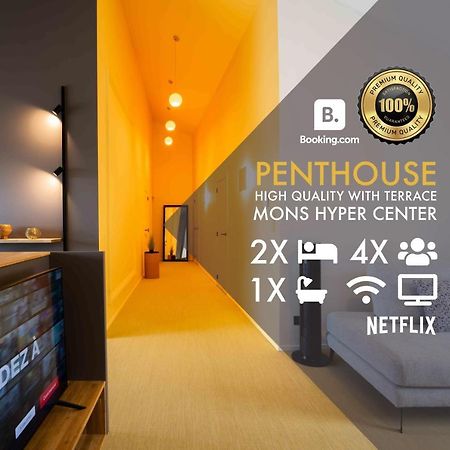 Luxury Penthouse & Terrace - Mons City Center 외부 사진